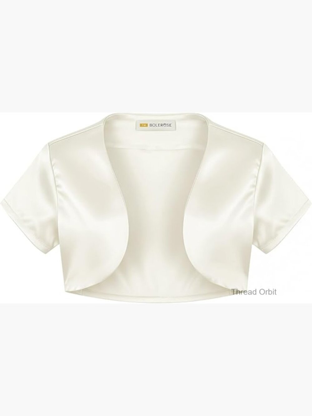 Girls Satin Short Sleeve Bolero Shrug Childrens Kids Open Front Lightweight